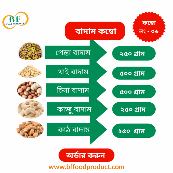 বাদাম কম্বো । Nuts Combo (06)