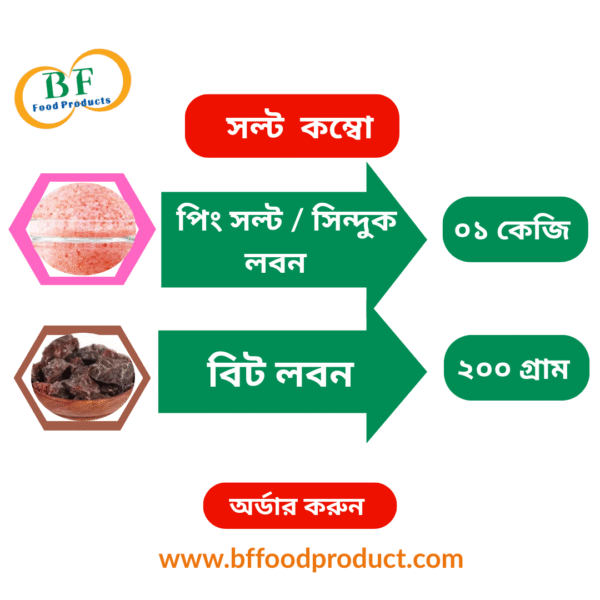 হিমালয়ান পিঙ্ক সল্ট কম্বো। Himalayan Pink Salt Combo
